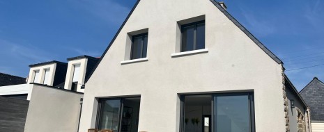 Piquetage et reprise d'enduit à la chaux Billiers