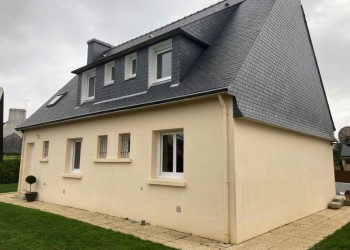 façade de la maison avant l'ITE