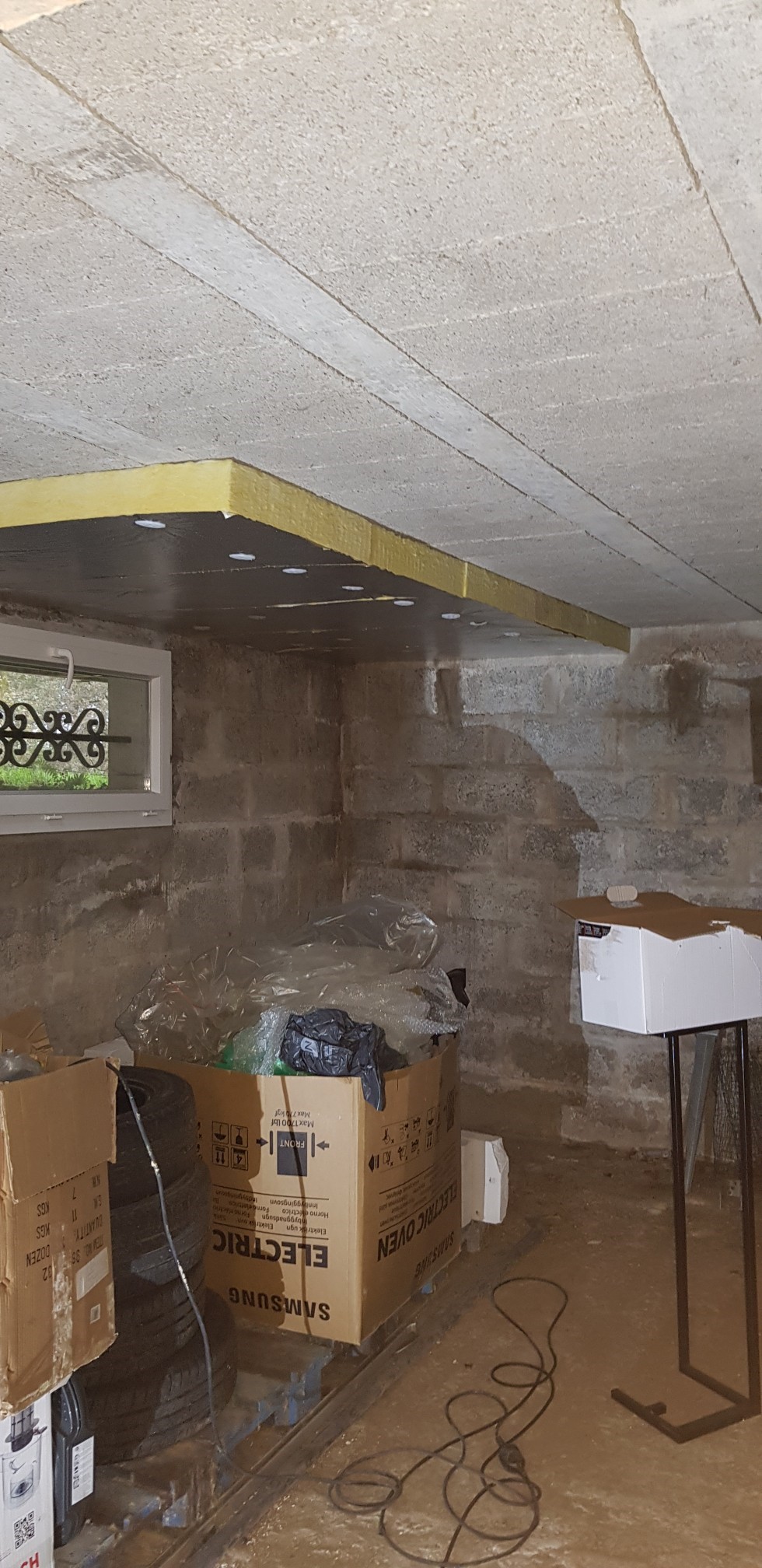isolation plafond sous sol